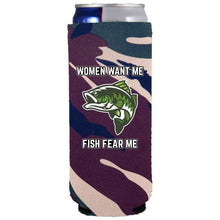 Load image into Gallery viewer, Women Want Me Fish Fear Me Slim Can Coolie