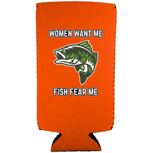 Load image into Gallery viewer, Women Want Me Fish Fear Me Slim Can Coolie