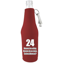 Load image into Gallery viewer, 24 Hours Funny Beer Bottle Coolie With Opener