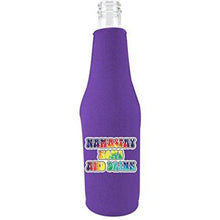 Load image into Gallery viewer, Namastay Home and Drink  Beer Bottle Coolie With Opener
