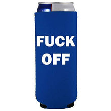 Load image into Gallery viewer, Fuck Off Slim 12 oz Can Coolie