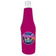 Load image into Gallery viewer, Beach Life Zipper Beer Bottle Coolie