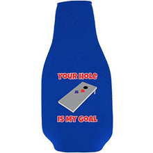 Load image into Gallery viewer, Your Hole Is My Goal Beer Bottle Coolie With Opener