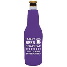 Load image into Gallery viewer, I Make Beer Disappear Beer Bottle Coolie