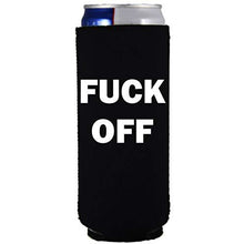 Load image into Gallery viewer, Fuck Off Slim 12 oz Can Coolie
