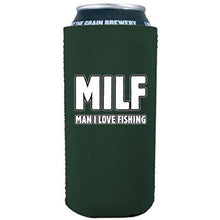Load image into Gallery viewer, MILF Man I Love Fishing 16 oz. Can Coolie