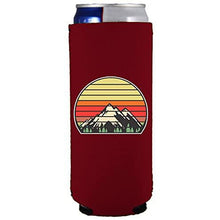 Load image into Gallery viewer, Retro Mountains Slim Can Coolie