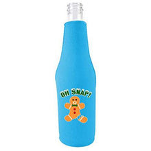 Load image into Gallery viewer, Oh Snap! Gingerbread Man Beer Bottle Coolie