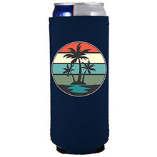 Load image into Gallery viewer, Retro Palm Trees Slim Can Coolie