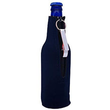 Load image into Gallery viewer, I'd Rather Be Fishing Beer Bottle Coolie With Opener