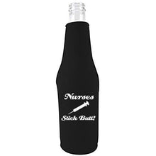 Load image into Gallery viewer, Nurses Stick Butt! Beer Bottle Coolie