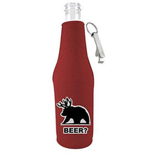 Load image into Gallery viewer, Beer Bear Beer Bottle Coolie With Opener