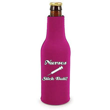 Load image into Gallery viewer, Nurses Stick Butt! Beer Bottle Coolie