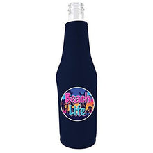 Load image into Gallery viewer, Beach Life Zipper Beer Bottle Coolie