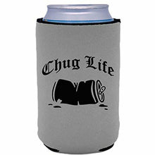 Load image into Gallery viewer, 12 oz can koozie with chug life design