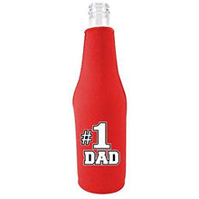Load image into Gallery viewer, #1 Dad Beer Bottle Coolie With Opener