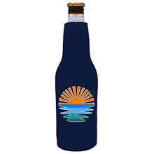 Load image into Gallery viewer, Retro Sunset Beer Bottle Coolie