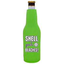 Load image into Gallery viewer, Shell Yeah Beaches Beer Bottle Coolie