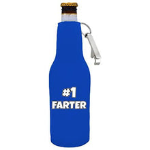 Load image into Gallery viewer, #1 Farter Beer Bottle Coolie With Opener