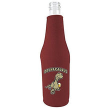 Load image into Gallery viewer, Drunkasaurus Neoprene Beer Bottle Coolie
