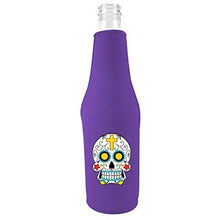 Load image into Gallery viewer, Sugar Skull Beer Bottle Coolie