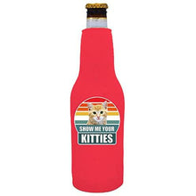 Load image into Gallery viewer, Show Me Your Kitties Beer Bottle Coolie