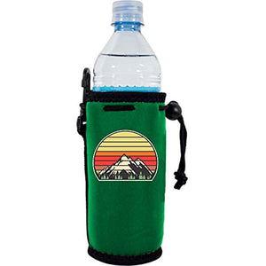 Retro Mountains Water Bottle Coolie