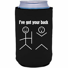 Load image into Gallery viewer, 12 oz can koozie with ive got your back design