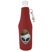 Load image into Gallery viewer, Alien in Disguise Beer Bottle Coolie With Opener