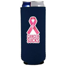 Load image into Gallery viewer, Cancer Sucks Slim Can Coolie