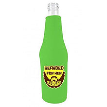 Load image into Gallery viewer, Bearded For Her Pleasure Beer Bottle Coolie