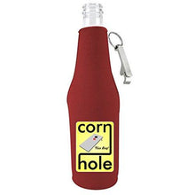 Load image into Gallery viewer, Cornhole Nice Bag Beer Bottle Coolie With Opener