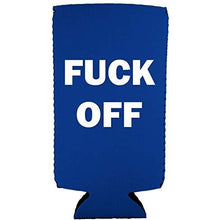 Load image into Gallery viewer, Fuck Off Slim 12 oz Can Coolie
