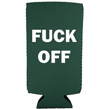 Load image into Gallery viewer, Fuck Off Slim 12 oz Can Coolie