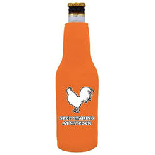 Load image into Gallery viewer, Stop Staring At My Cock Beer Bottle Coolie