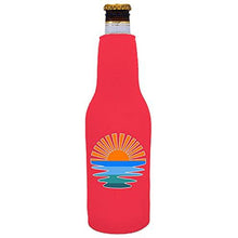 Load image into Gallery viewer, Retro Sunset Beer Bottle Coolie