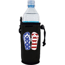 Load image into Gallery viewer, Stars and Stripes Flip Flop Water Bottle Coolie