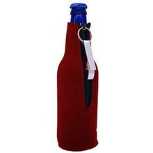 Load image into Gallery viewer, I'd Rather Be Fishing Beer Bottle Coolie With Opener