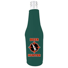Load image into Gallery viewer, Beer Hunter Zipper Beer Bottle Coolie