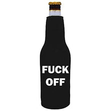Load image into Gallery viewer, Fuck Off Beer Bottle Coolie