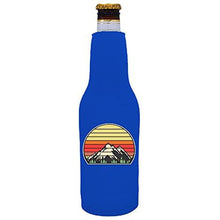 Load image into Gallery viewer, Retro Mountains Beer Bottle Coolie