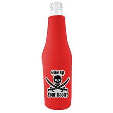 Load image into Gallery viewer, Give Up Your Booty Pirate Bottle Coolie