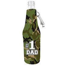 Load image into Gallery viewer, #1 Dad Beer Bottle Coolie With Opener