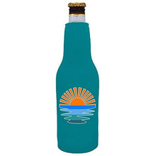 Load image into Gallery viewer, Retro Sunset Beer Bottle Coolie