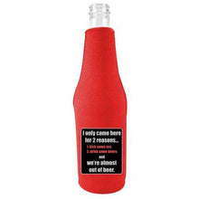 Load image into Gallery viewer, Two Reasons Beer Bottle Coolie