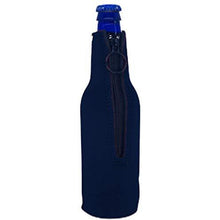 Load image into Gallery viewer, I'd Rather Be Fishing Beer Bottle Coolie With Opener