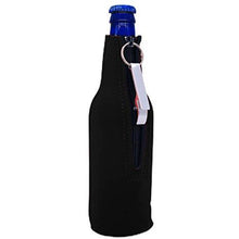 Load image into Gallery viewer, I Quit Drinking For Good, Now I Drink For Evil Beer Bottle Coolie With Opener
