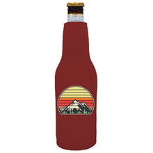 Load image into Gallery viewer, Retro Mountains Beer Bottle Coolie