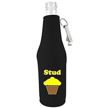 Load image into Gallery viewer, Stud Muffin Beer Bottle Coolie With Opener