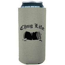 Load image into Gallery viewer, 16 oz can koozie with chug life design